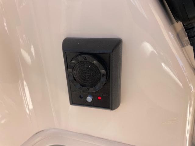 Control panel on a 2017 Grady-White 300 Marlin boat.