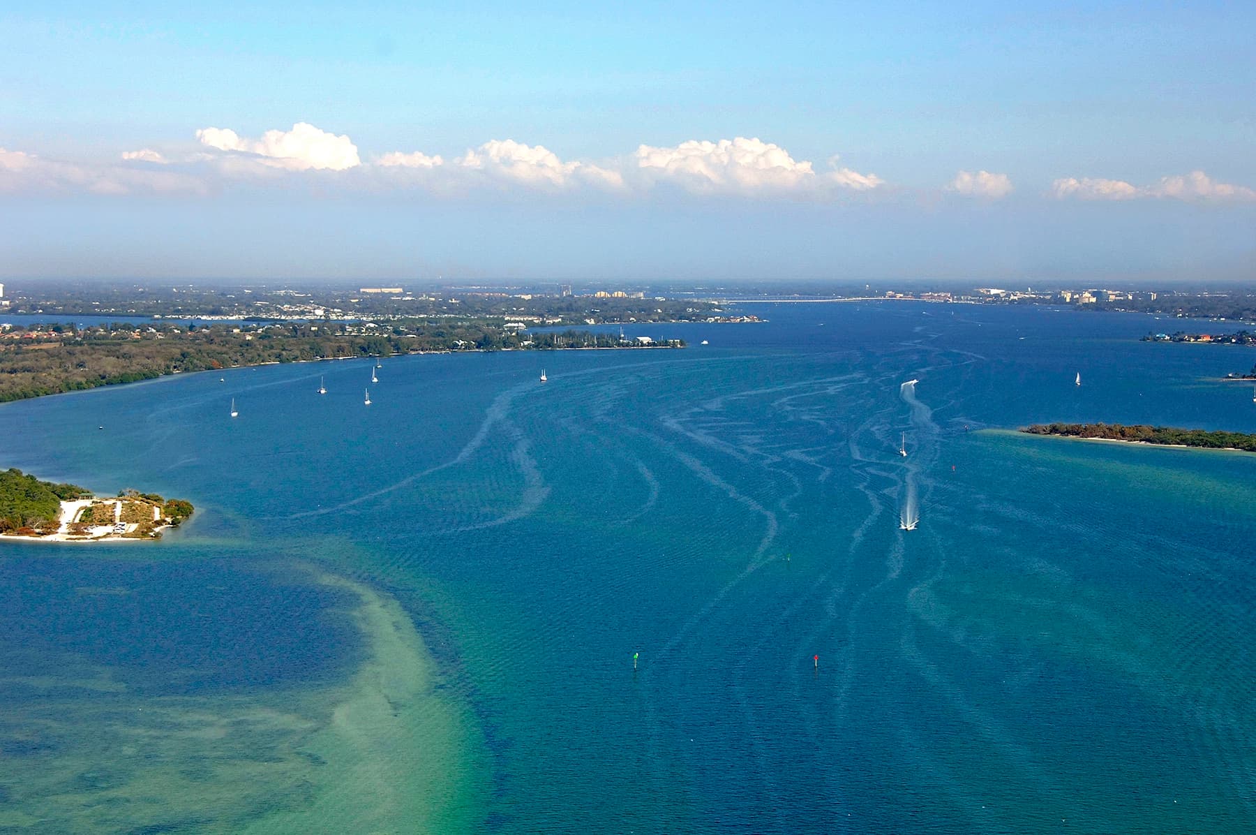 Luxury yacht cruising on Florida waters